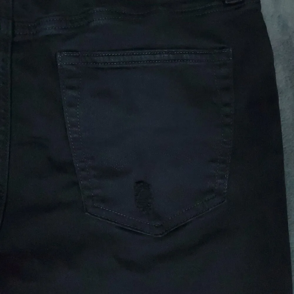 American Eagle Jeans Mens 32x34 Black Airflex+ Distressed Stretch Skinny Pants